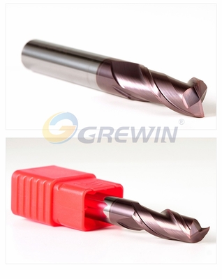 HRC60 2 Flutes Tungsten Carbide Square End Mills Cutting Tools With Good Wear Resistance